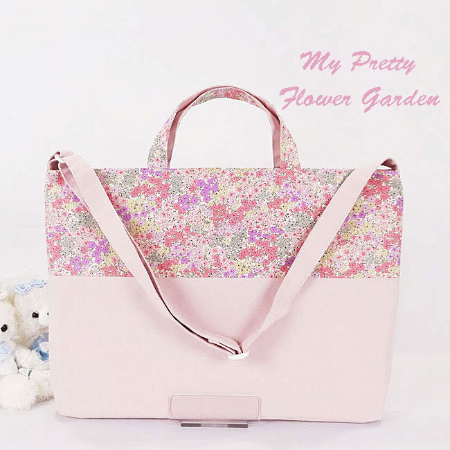 入園入学グッズ手作り幼稚園保育園用の女の子用肩掛けレッスンバッグ