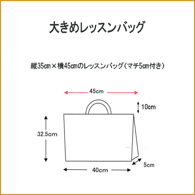 レッスンバッグ大きめ図形