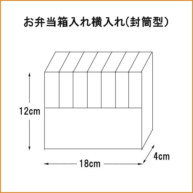 お弁当箱入れ横入れ図形